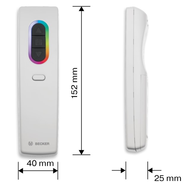 Centronic EasyControl EC548 PLUS – 8-Kanal Handsender für smarte Rollladensteuerung
