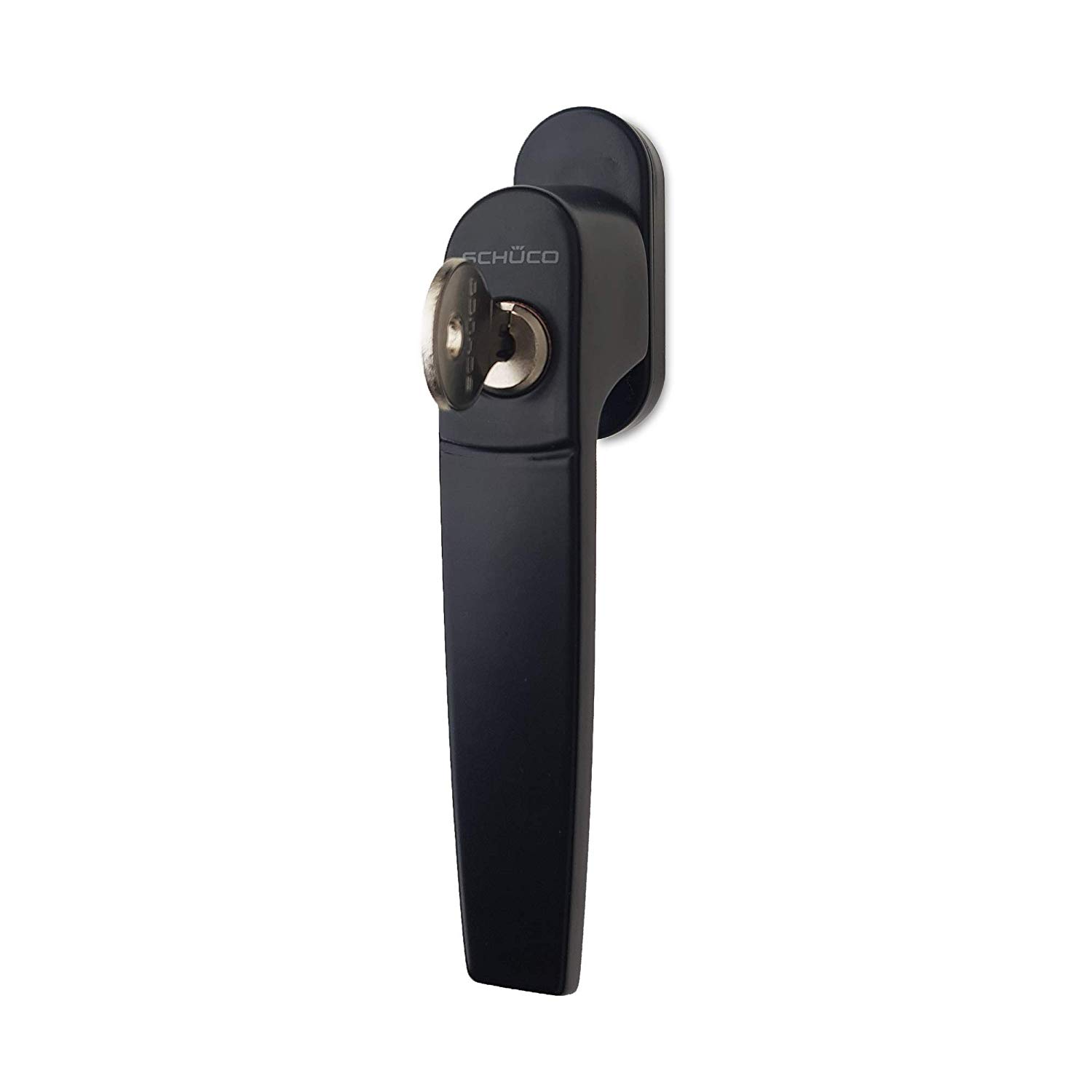 Schüco Corona Fenstergriff abschliessbar CT70/ SI82/ Living (schwarz)