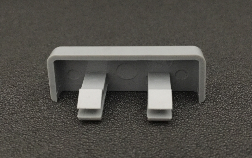 Entwässerungskappe Kunststoff - silbergrau -