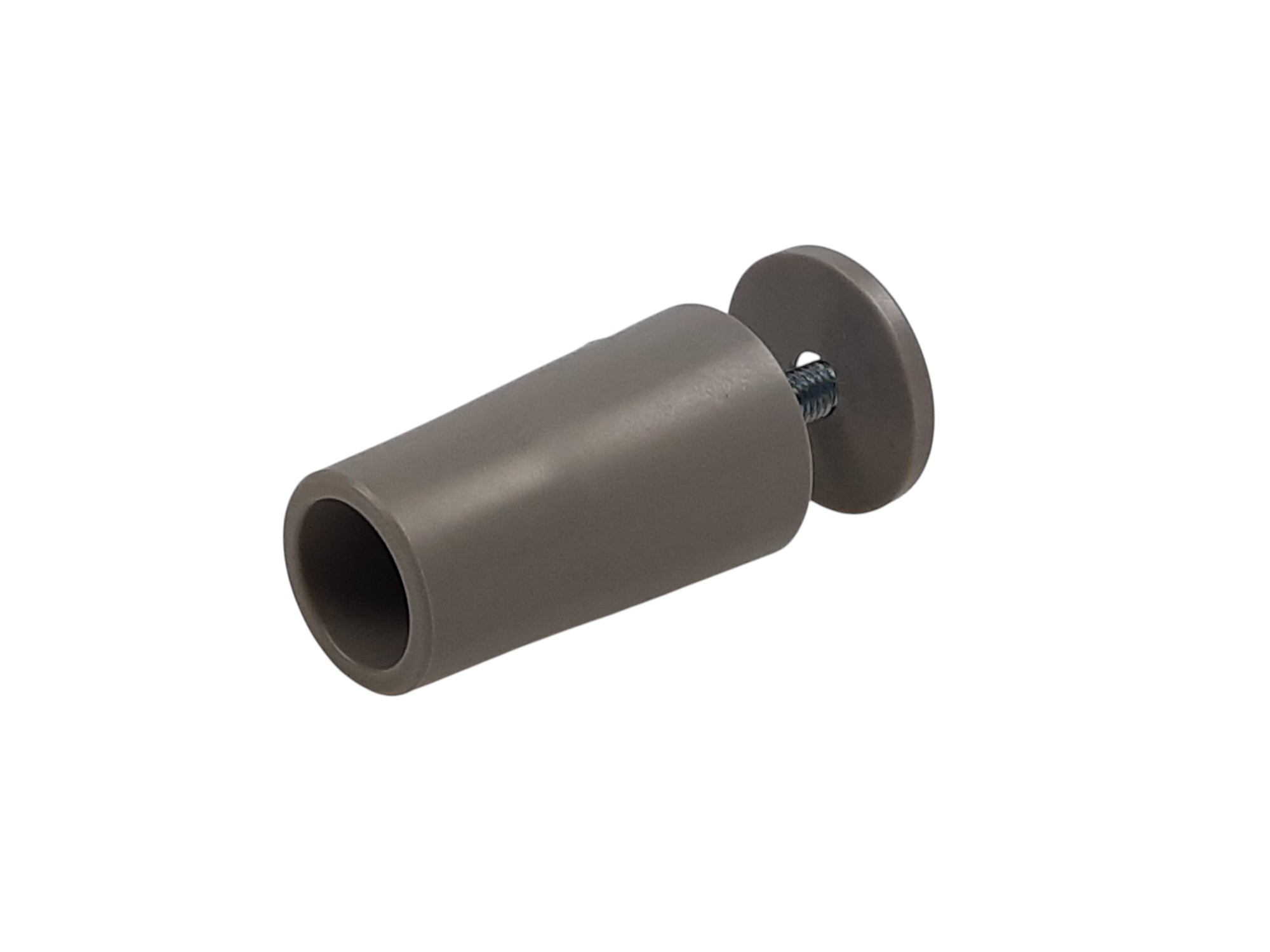 Anschlagstopfen Rollladen 40mm Länge mit Schraube und eingelegter Mutter Farbe hellgrau