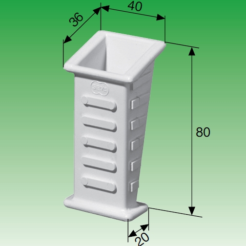 Selve Gurtführung zum Einputzen, aus Kunststoff, bis 23 mm Gurt