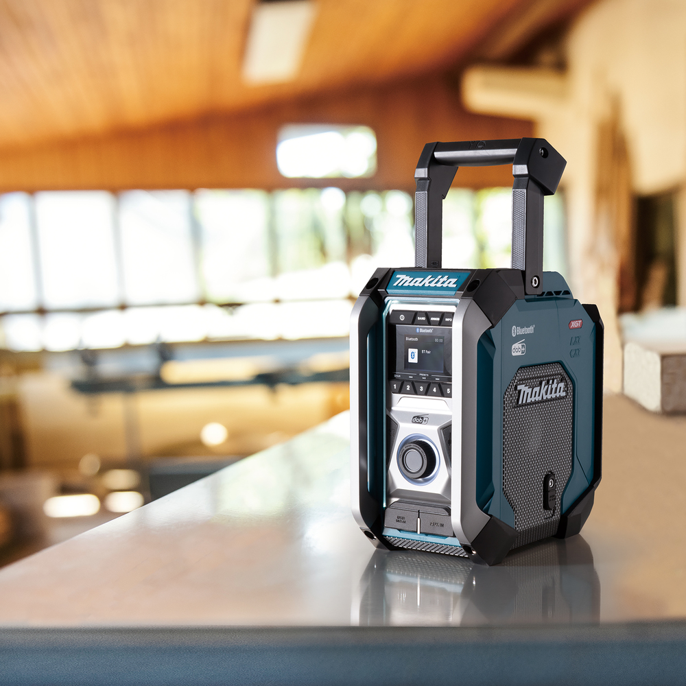 Makita Akku-Baustellenradio mit DAB+ und Bluetooth 12-40V kompatibel MR007GZ
