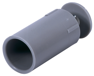 Selve Anschlagstopfen, Länge: 40 mm, mit eingelegter Mutter u. Schraube (4mm)